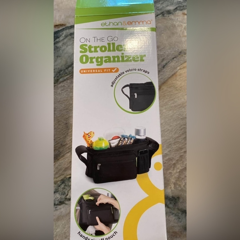on the go stroller organizer by ethan & emma